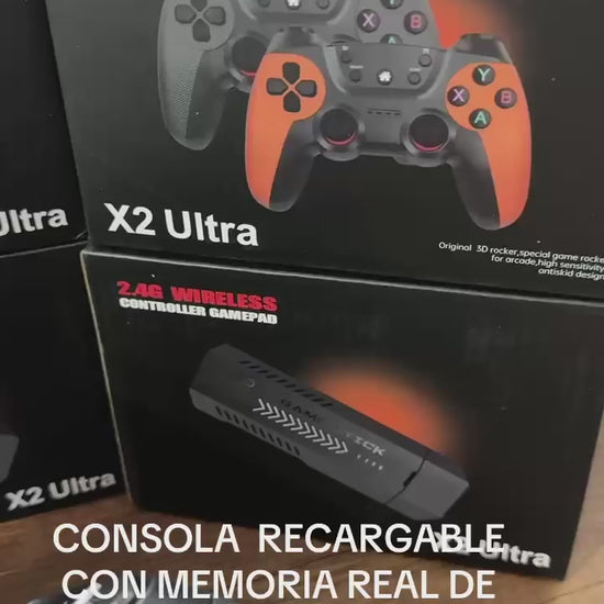 Consola retro en acción