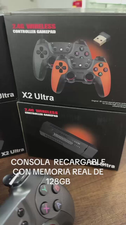 Consola retro en acción
