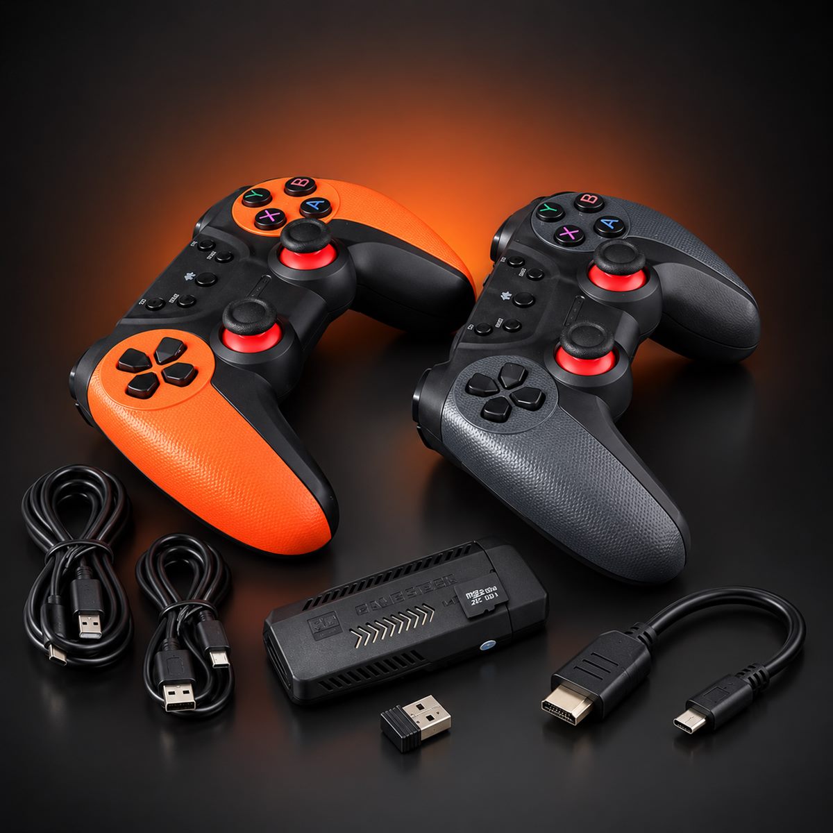 Kit gaming inalámbrico con 2 mandos