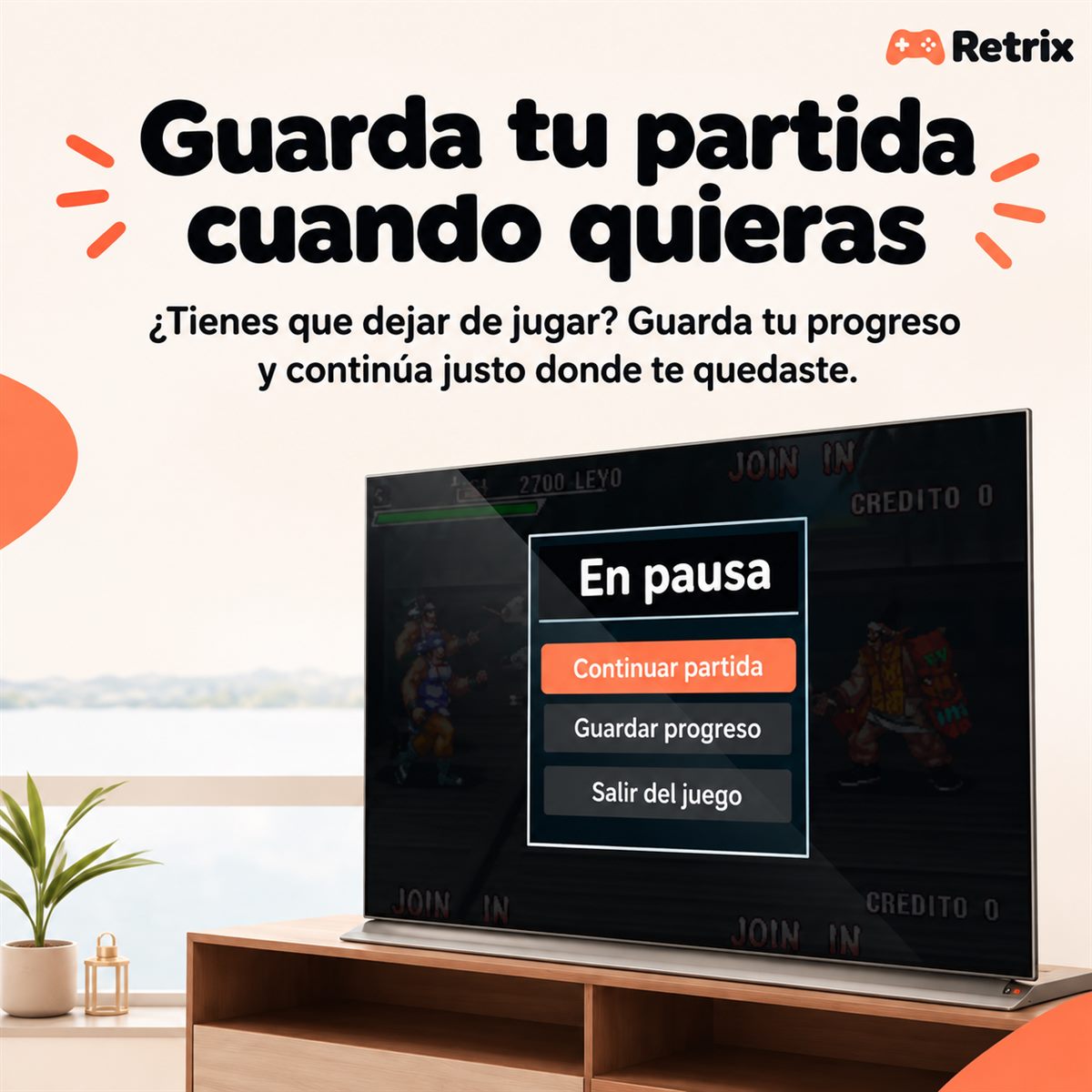 Guarda tu partida cuando quieras