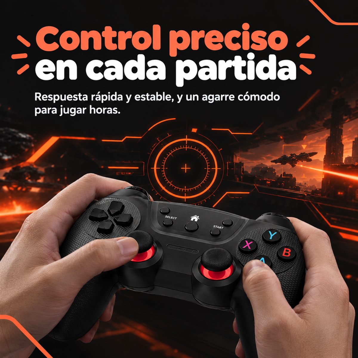 Mando con control preciso en cada partida